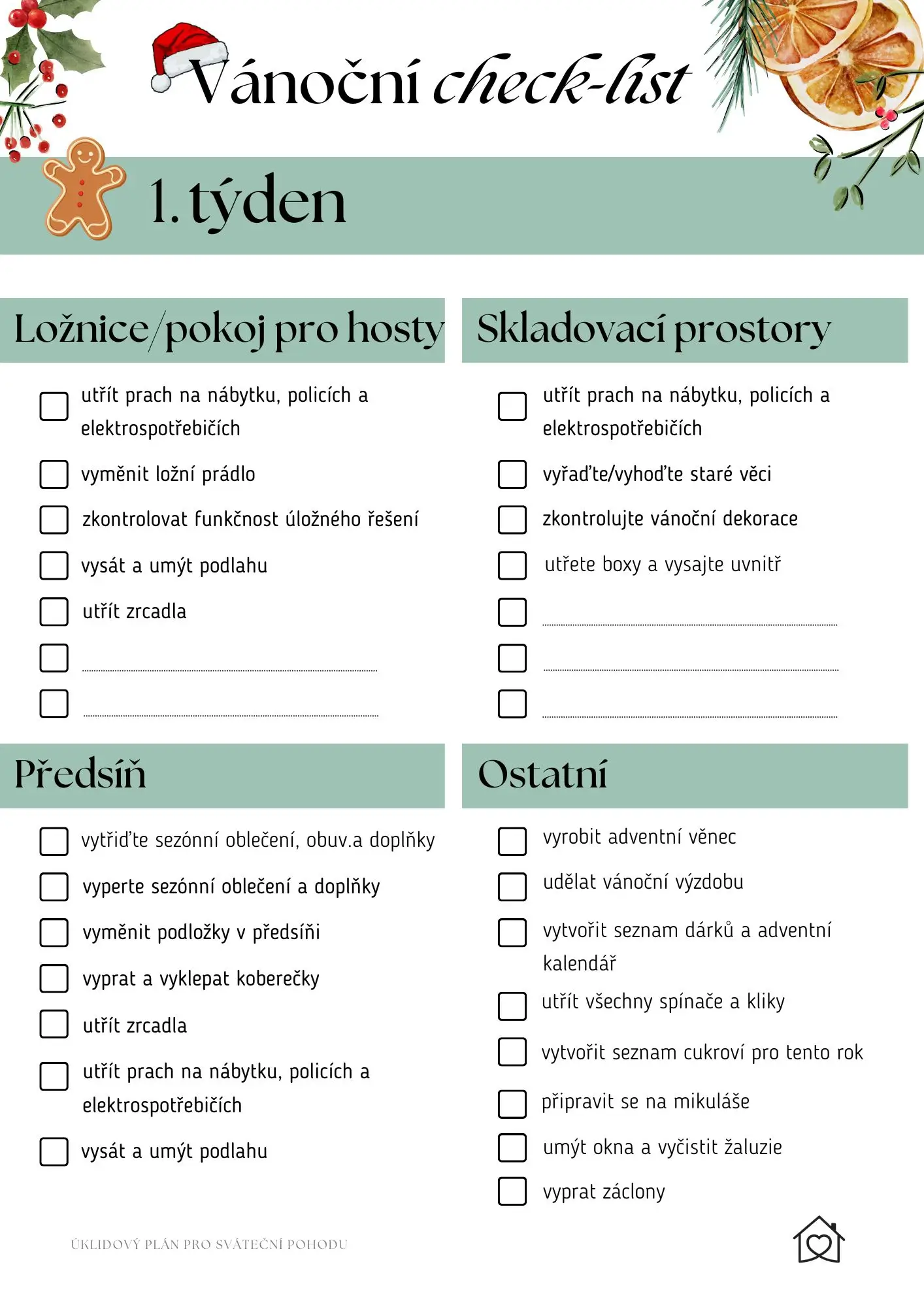 Vánoční checklist s Living lab